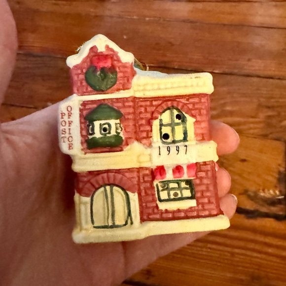 Set of 2 Vintage Badcock Bell Ornaments Old Mill & Post Office in Original Boxes - Picture 13 of 16